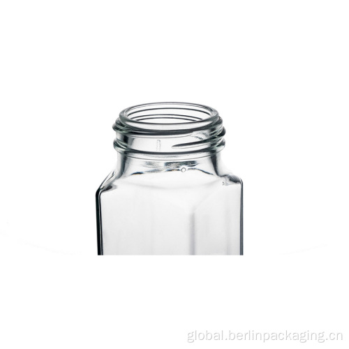 Square Condiment Glass Bottle Supplier